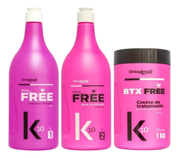 Kit Progressiva Onixx Free+Botox Blond Onixx Brasil 3x1L