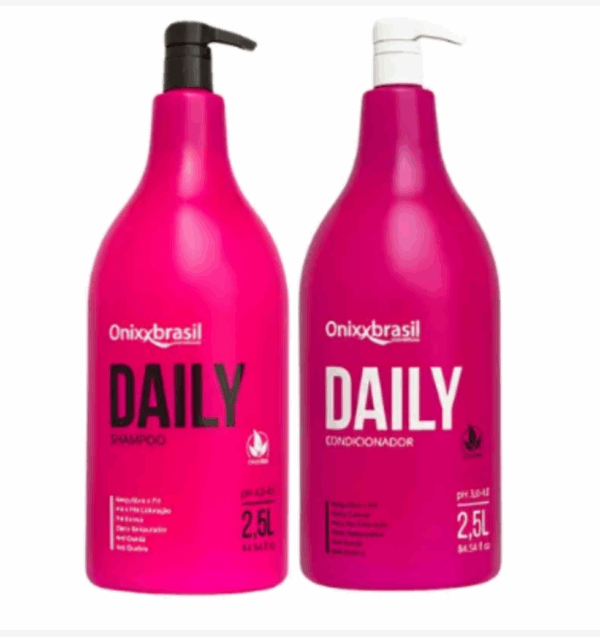 Daily Macadâmia - Kit de Shampoo + Condicionador 2,5 litros | Uso diário em lavatório