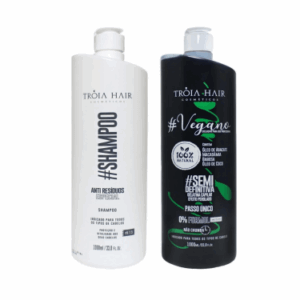 Kit Shampoo mais Semi Definitiva Vegano Matizadora Efeito Perolado Troia 2x1Lm